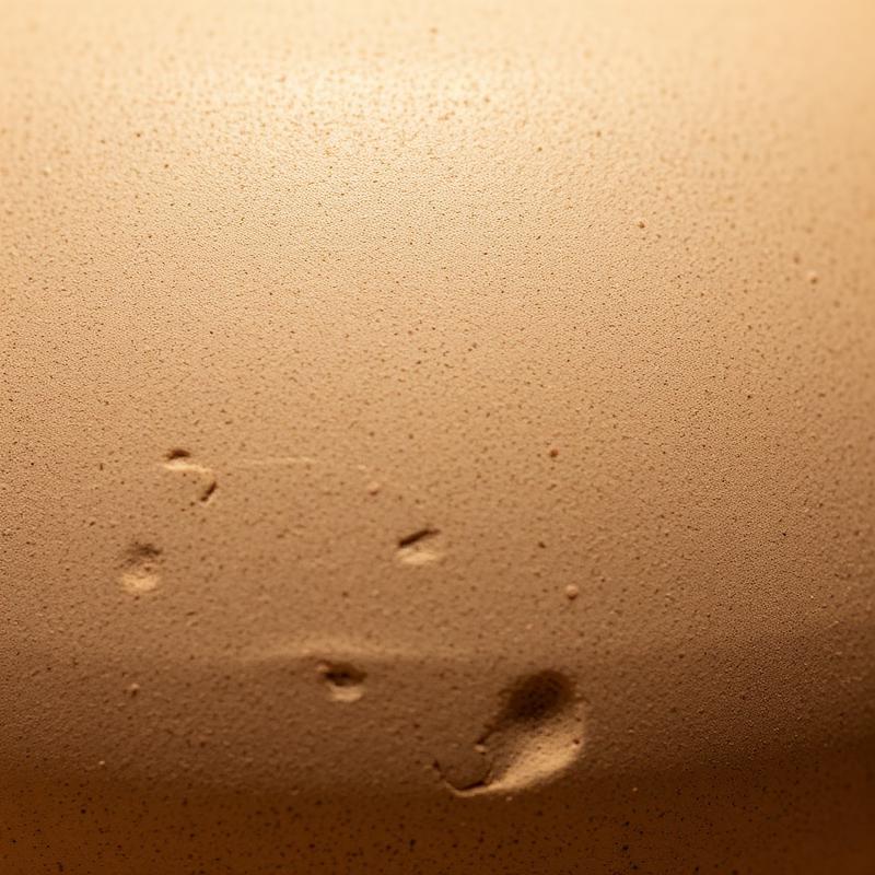 Macro detail of raw clay surface
